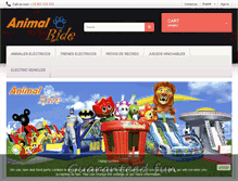 Tablet Screenshot of animalride.com